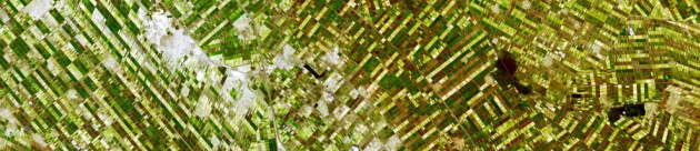 Sudan farmlots, NASA photo